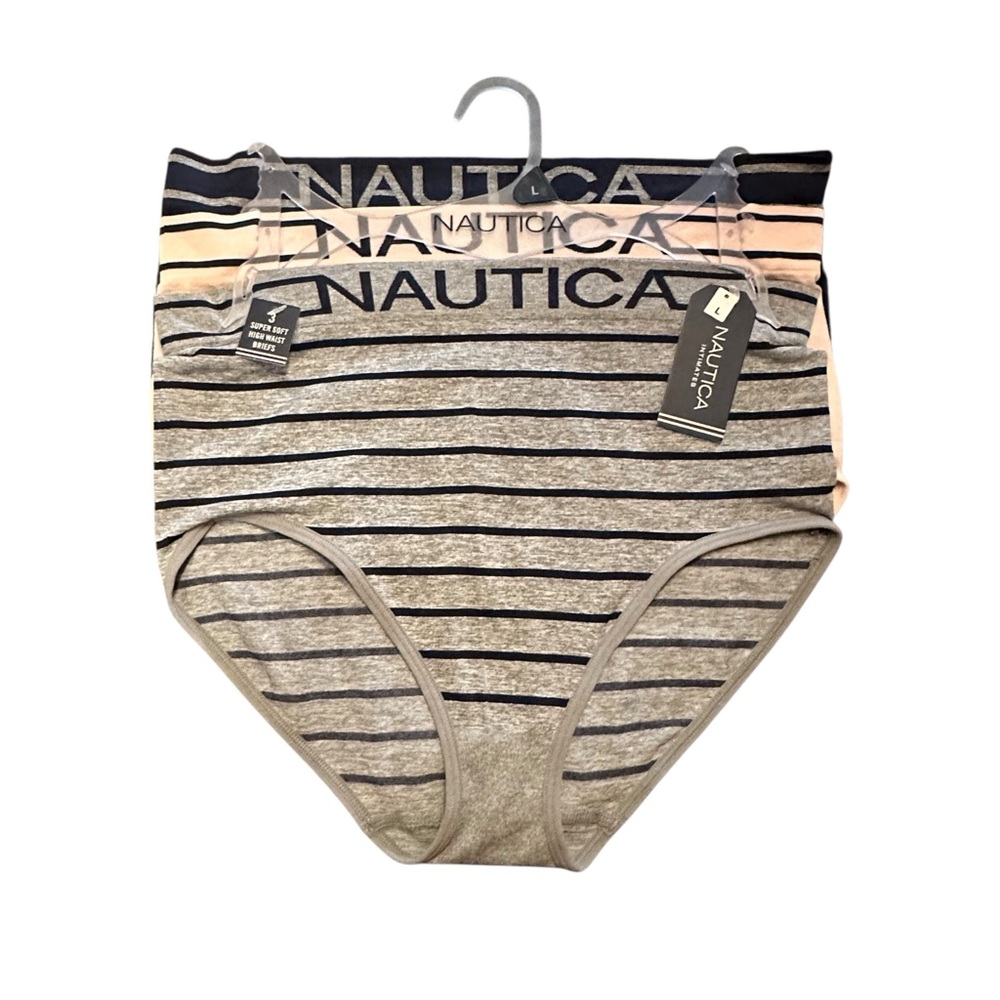 NWT New Nautica 3-Pack Brief Underwear Panties